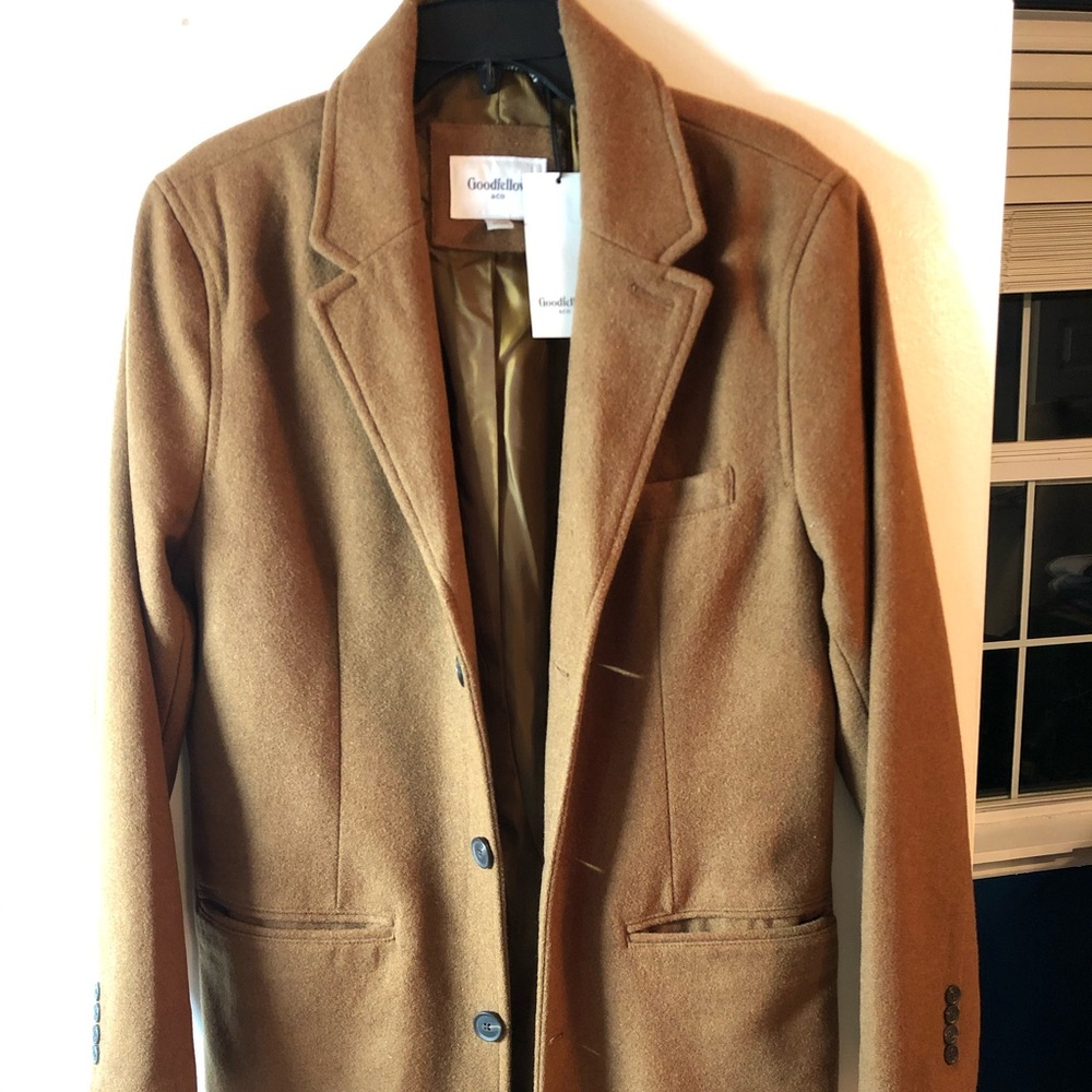 Goodfellow camel trench coat